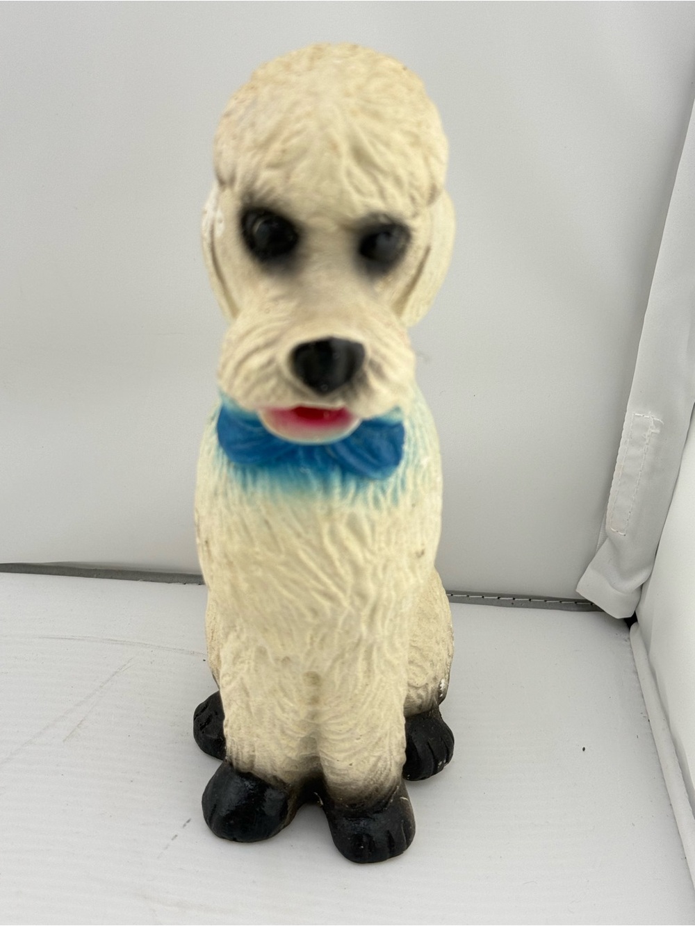 Vintage Chalkware Poodle Dog